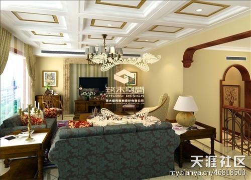 [創(chuàng  )意生活]上海最好的別墅設計公司|別墅客廳裝修效果圖